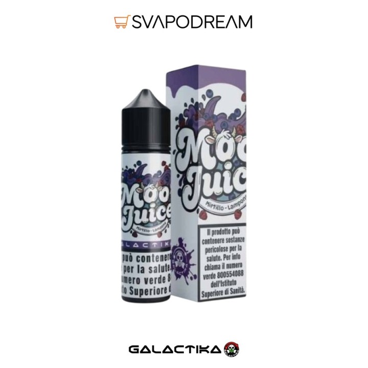 GALACTIKA - Aroma Shot 20ml Moo Juice MIRTILLO E LAMPONE