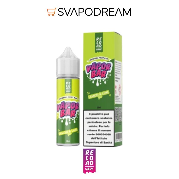 RELOAD VAPE - Aroma Shot 20ml Vapor Bar LEMON & LIME ICE