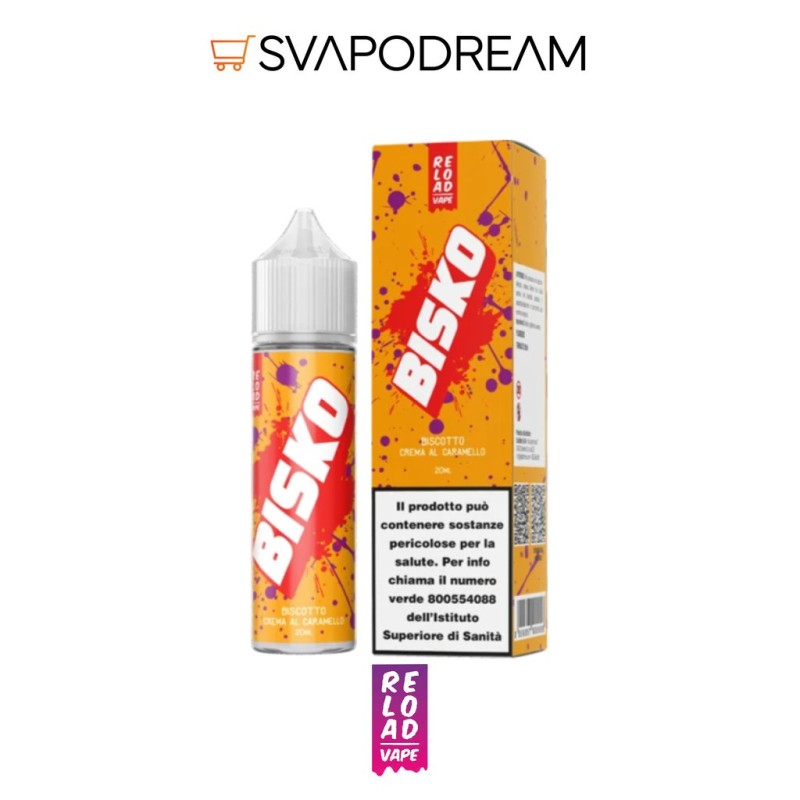 RELOAD VAPE - Aroma Shot 20ml BISKO CARAMEL