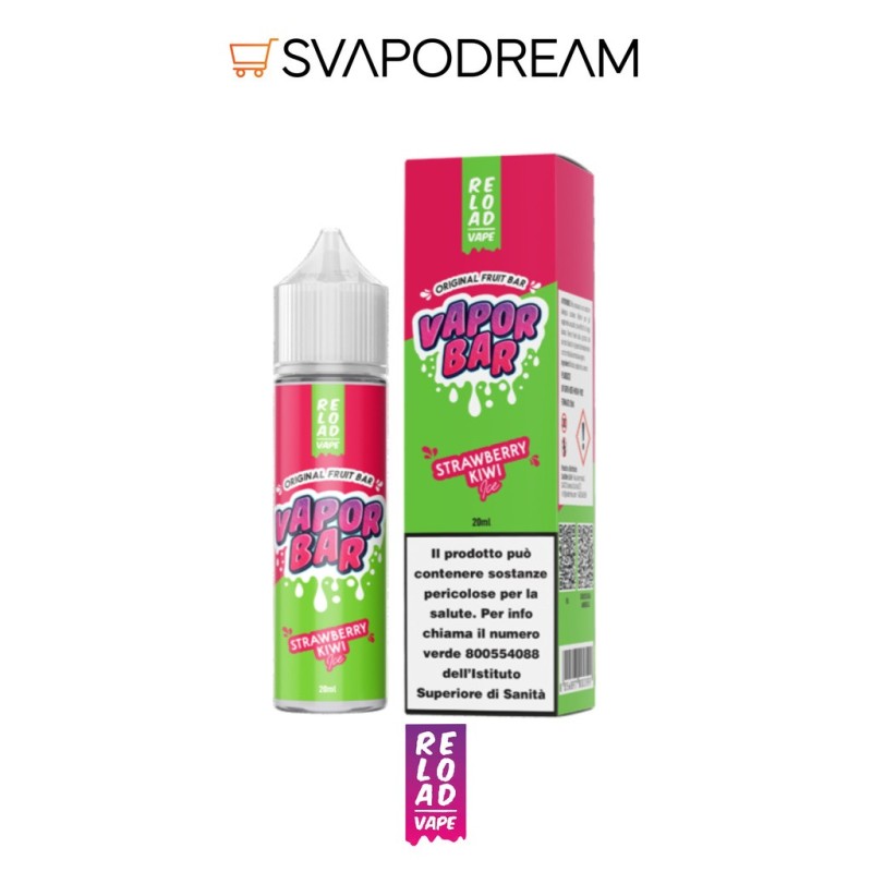 RELOAD VAPE - Aroma Shot 20ml Vapor Bar STRAWBERRY KIWI ICE