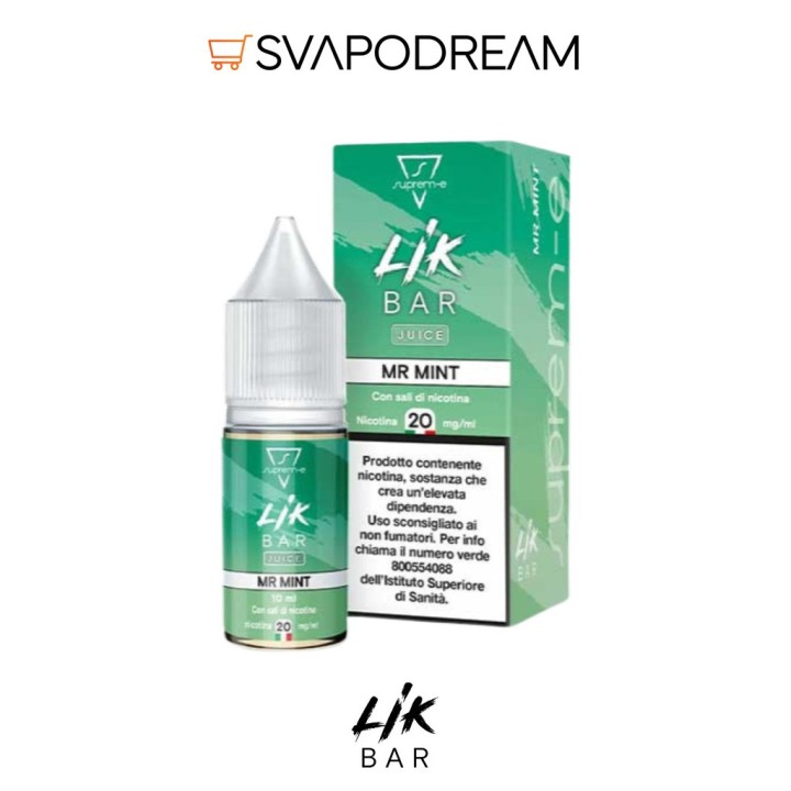 LIK BAR by Suprem-e - Liquido Nic Salts 10ml MR MINT