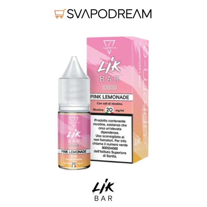 LIK BAR by Suprem-e - Liquido Nic Salts 10ml PINK LEMONADE