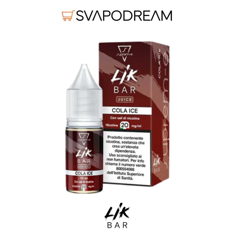 LIK BAR by Suprem-e - Liquido Nic Salts 10ml COLA ICE