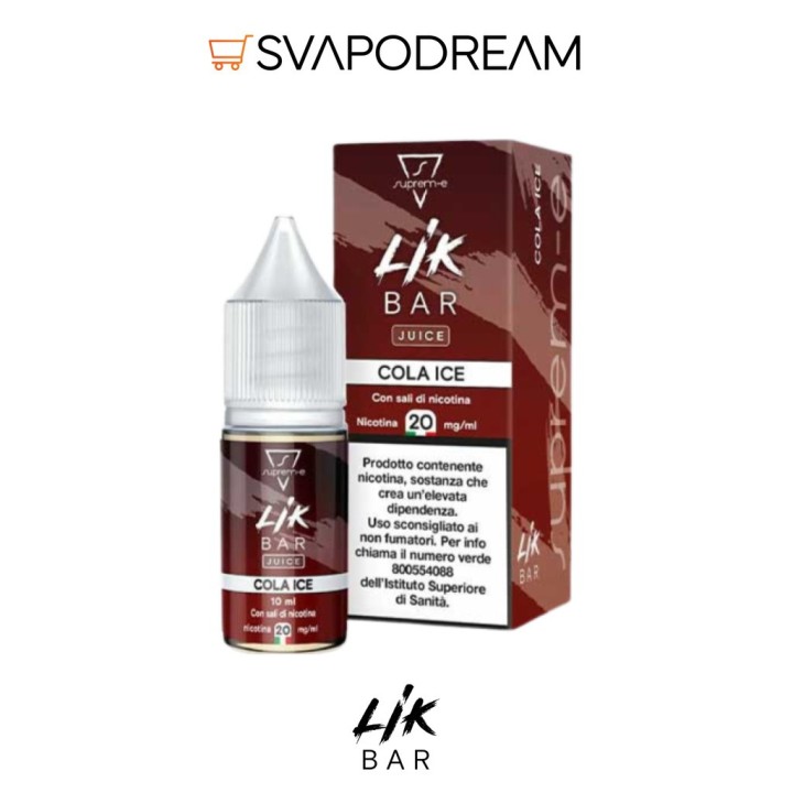 LIK BAR by Suprem-e - Liquido Nic Salts 10ml COLA ICE
