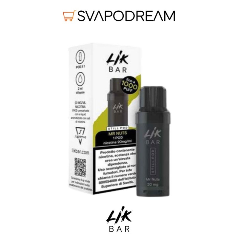 Lik Bar Still Pod Mr Nuts 10/20 mg | Svapodream