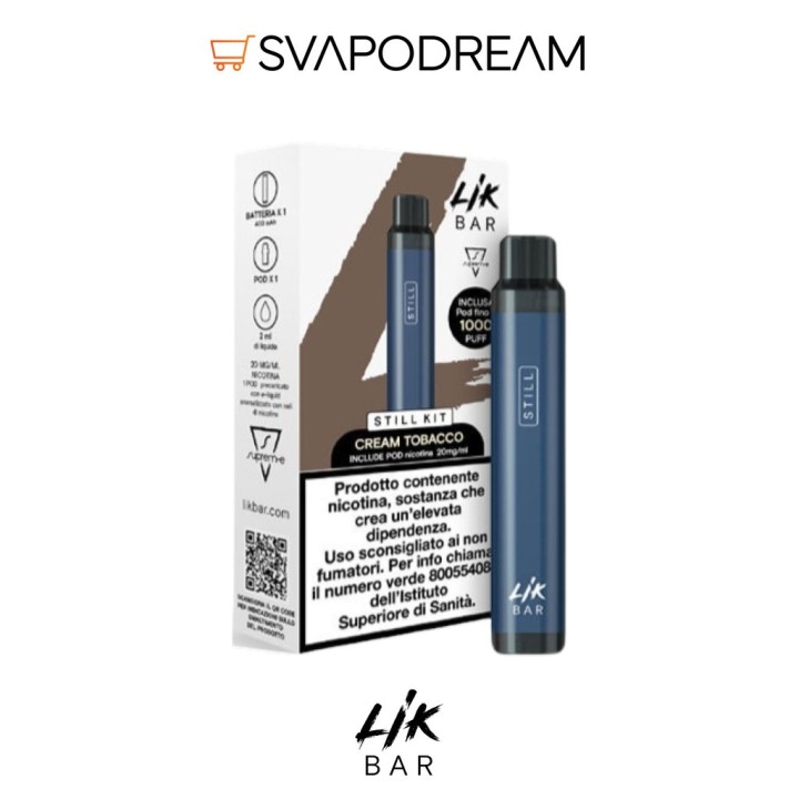 Lik Bar Still Blue Denim Kit Cream Tobacco | Svapodream