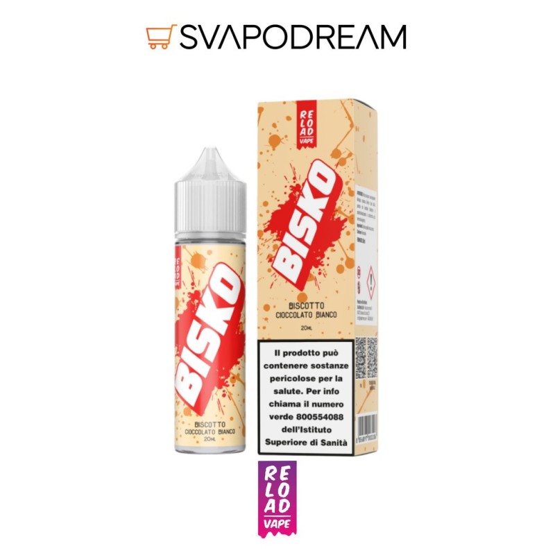 RELOAD VAPE - Aroma Shot 20ml BISKO CIOCCOLATO BIANCO
