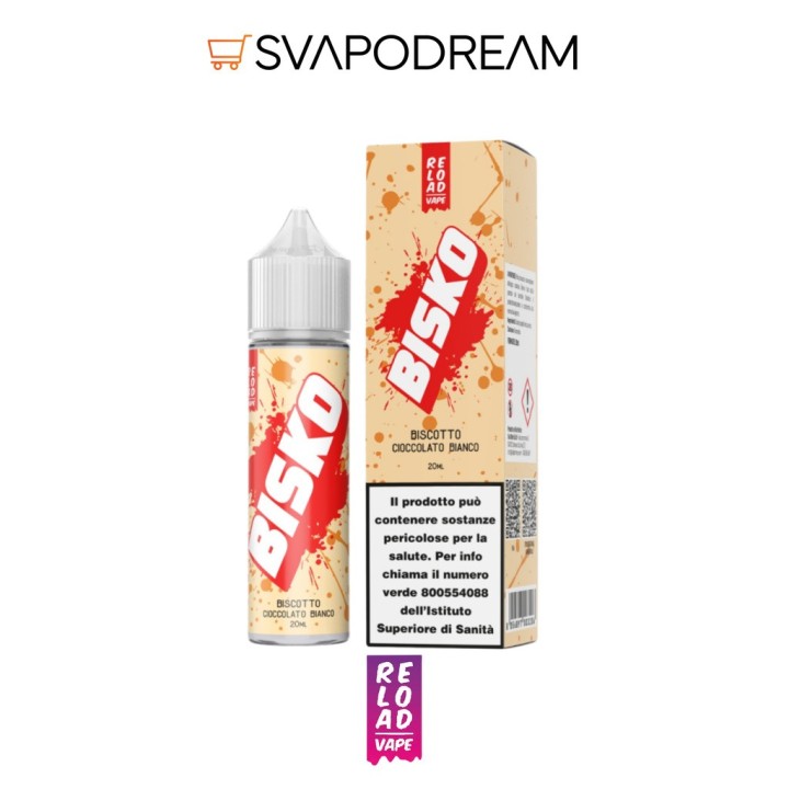 RELOAD VAPE - Aroma Shot 20ml BISKO CIOCCOLATO BIANCO