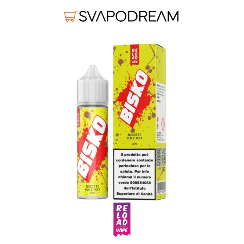 RELOAD VAPE - Aroma Shot 20ml BISKO RUM E PERA