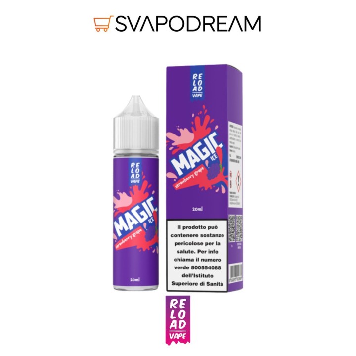 RELOAD VAPE - Aroma Shot 20ml Magic Ice STRAWBERRY GRAPE