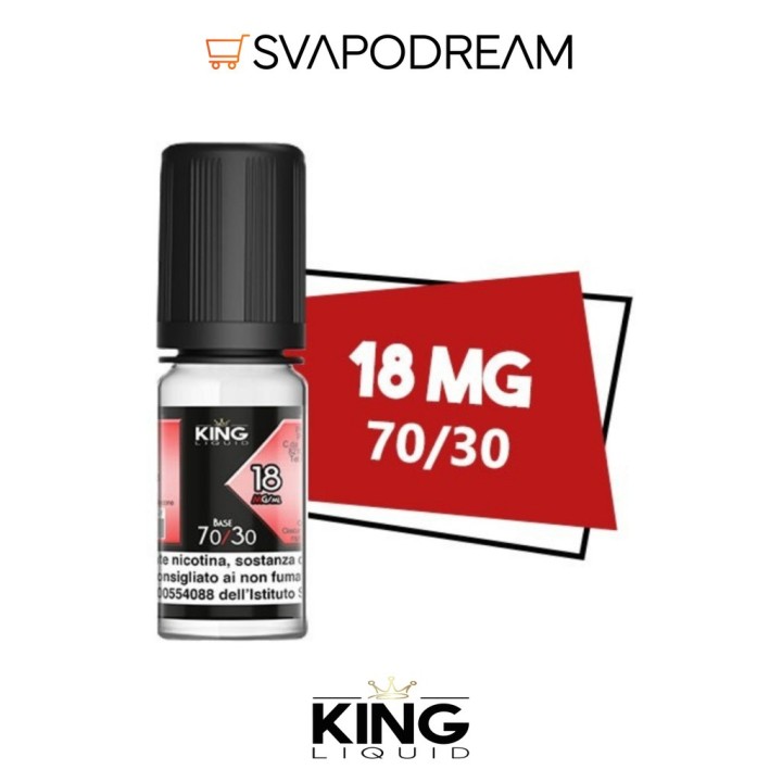 Base 70/30 King Liquid Cloud 18 mg 10ml | Svapodream
