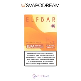 Elfbar Elfa Wild Orange - Pod Precaricata 20mg | Svapodream