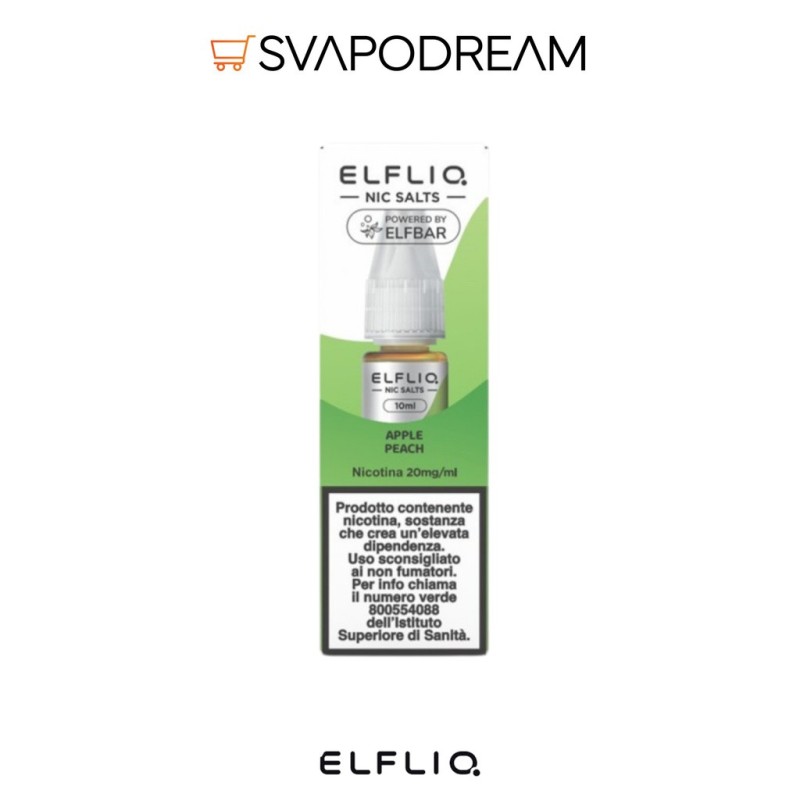 ELFLIQ Apple Peach - Liquido Nic Salts 10ml | Svapodream