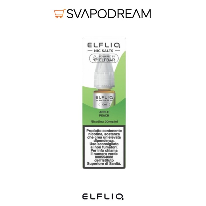 ELFLIQ Apple Peach - Liquido Nic Salts 10ml | Svapodream