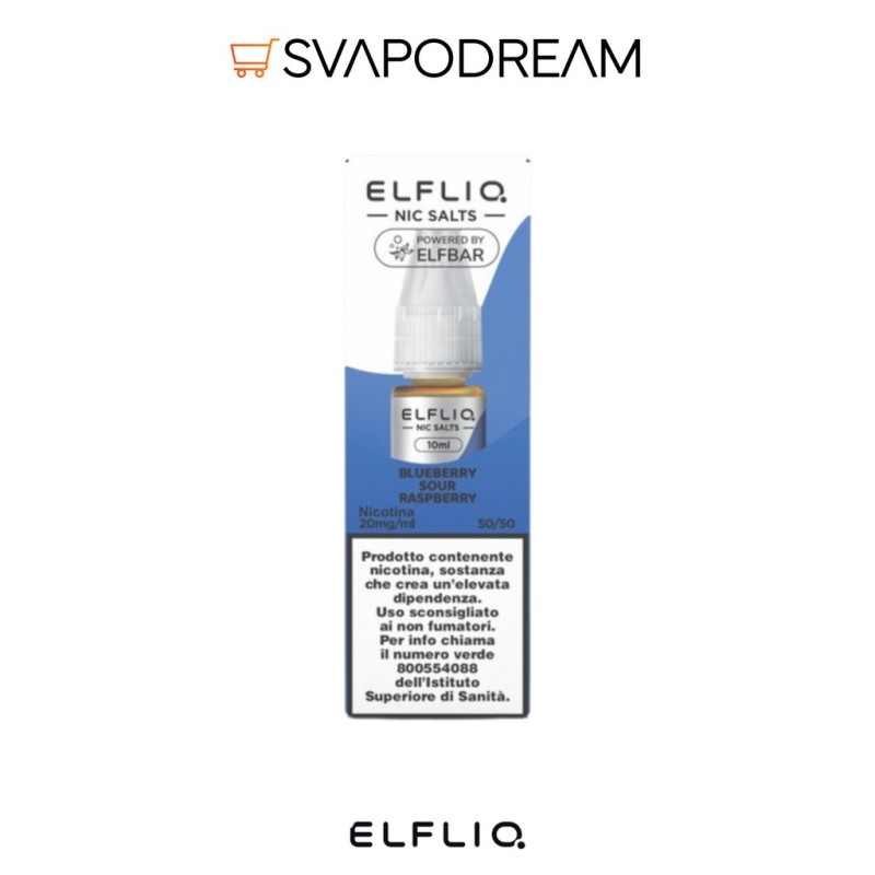 ELFLIQ Blueberry Sour Raspberry Nic Salts 10ml | Svapodream