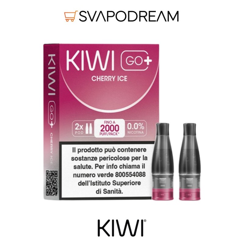 Kiwi Go Plus Cherry Ice Pod Precaricata 2pz | Svapodream