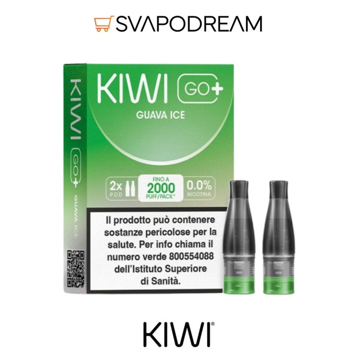 Kiwi Go Plus Pod Guava Ice 20mg/ml 2pz | Svapodream