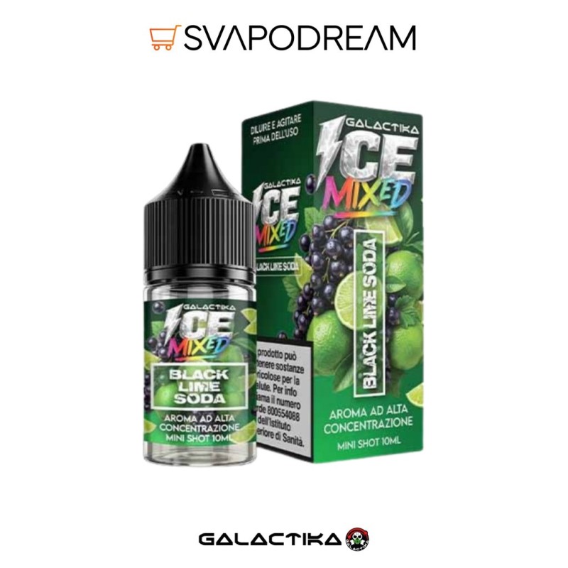 Black Lime Soda Galactika Ice Mixed Aroma Shot | Svapodream