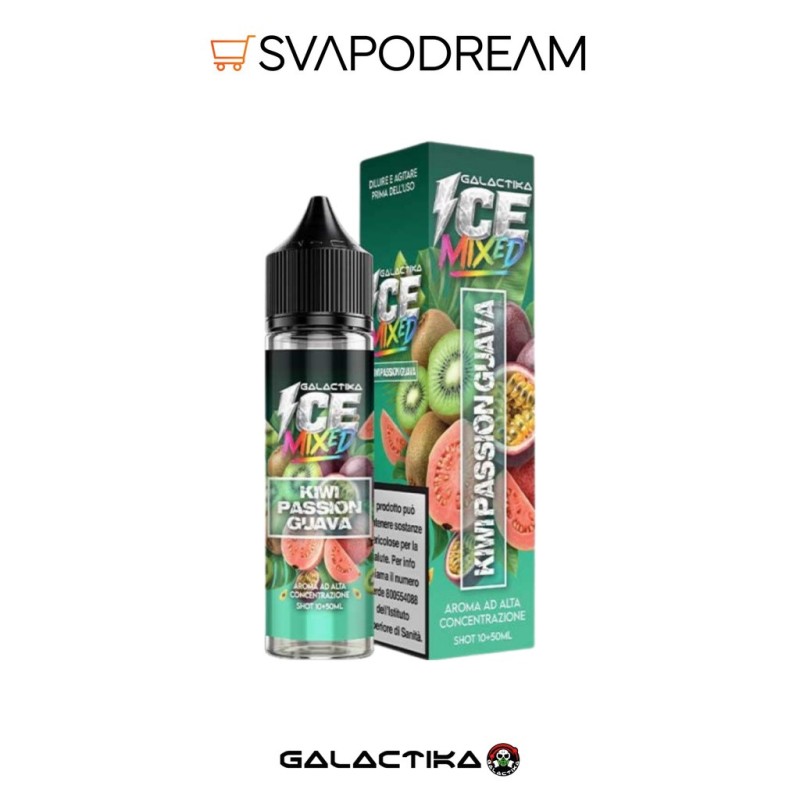 Galactika Ice Mixed Kiwi Passion Guava Aroma Shot | Svapodream