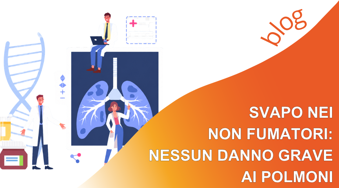 Svapo nei non fumatori: nessun danno grave ai polmoni